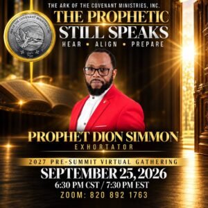 The Prophetic Still Speaks: Hear. Align. Prepare. 1prophetdionsimmons